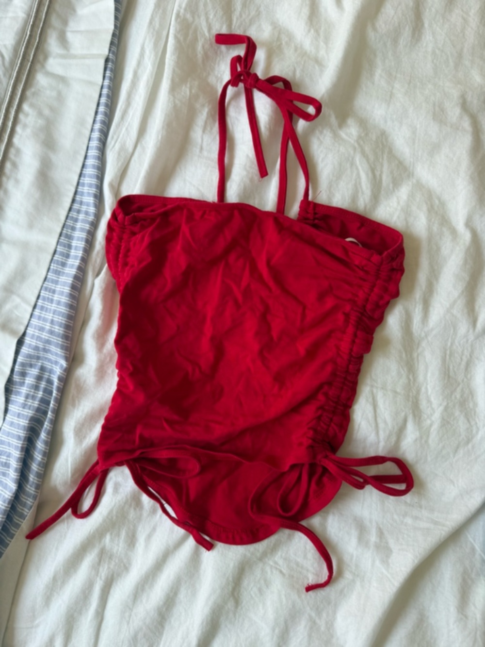 Red Halter Tank Top - Picture 4 of 4